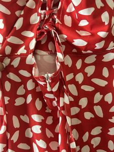 Beautiful Red And White Polka Dots One Peice