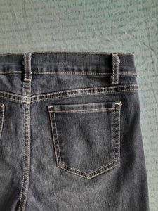A Blue Denim Shorts