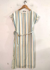 Mast & Harbour Multi Colour Strips Dress ( Women)