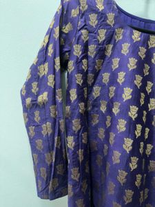 Purple Banarasi Suit