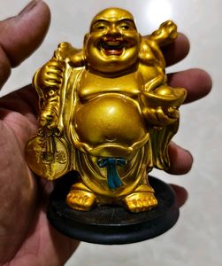 Laughing Buddha Statue Golden