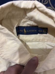 Polo ralph lauren yellow oxford shirt
