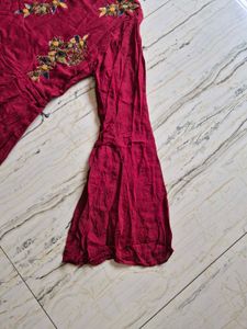 Flared Sleeve Gown