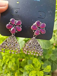 Floral Jhumka Earrings
