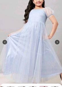 Girls Blue Tulle Dress