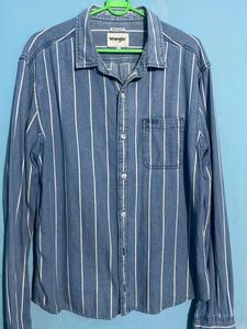 Wrangler Striped Denim Shirt