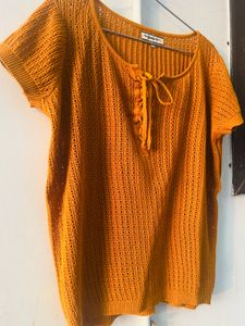 Mustard Knit Top