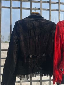 Velvet Blazers - Black and Red Combo