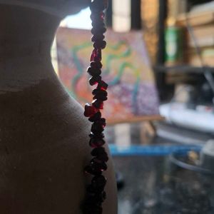 Garnet Handmade Beaded Necklace