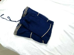 Tiered Navy Blue Plazzo