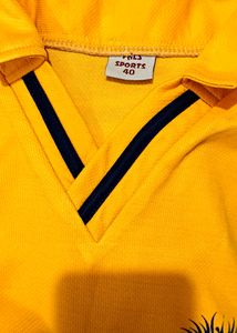 Sports Track Suit Yellow With Blue