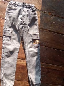 Boys Grey Cargo Pants