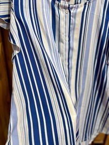 Striped Flutter Sleeve Top