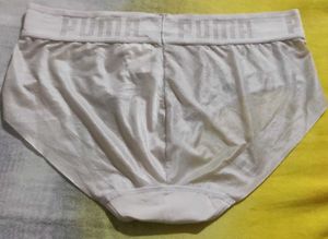 Puma White Briefs - Size M/l