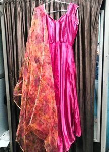 Outfit From Scratch Shartin Kurti With Organza Dup