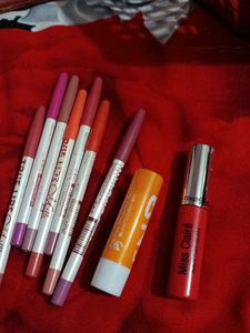 Combo Of Lipliner, Lipstick