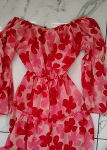 Floral Print Tiered Dress