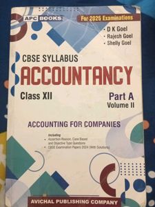 Accountancy Class XII - Goel (2025)