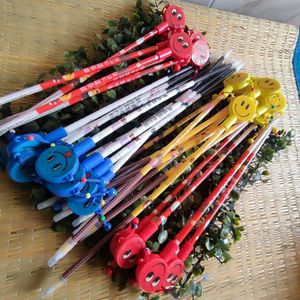 Colorful Smiley pens with toy