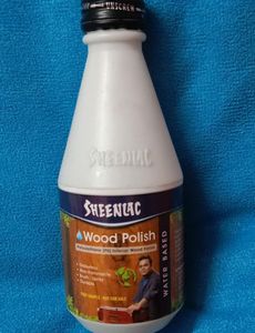 Sheenlac water base interior wood polish is a PU based heavy duty polish with a glossy or matt finish that dries quickly to a crystal clear film.100ml
