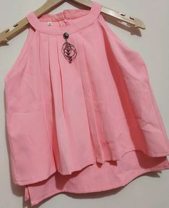Pink 2 Pcs Set For Baby Girl 10- 12 Year 30 Bust