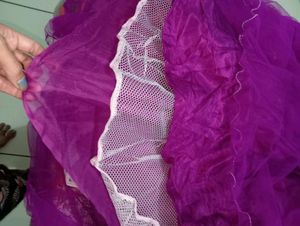 Beautiful Ethnic Purple Gown With Duppatta