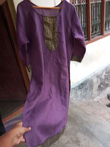 Purple Ethnic Kurta
