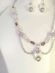 pinteresty choker and earrings set🤍🍇