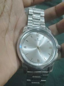 Titan Silver Watch