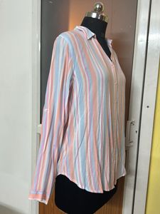 ENERGY Striped Button-Up Shirt