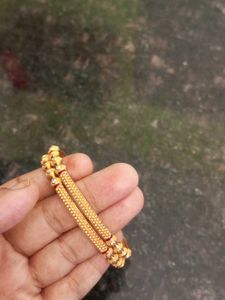 Gold-Plated Bangle Set