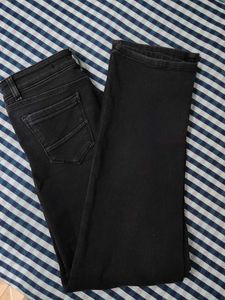Black Straight Leg Jeans