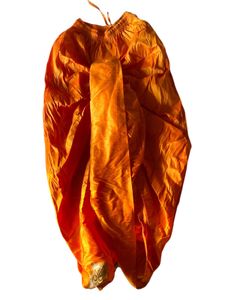 Orange Dhoti with Gold Trim