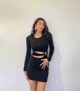 Black Cutout Party Dress