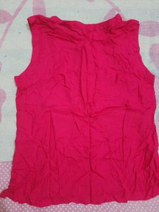 Pink Sleeveless Top