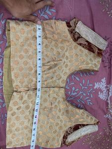 Dark Brown Half Pattern Saree