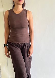 Zara size S Ribbed open back Top