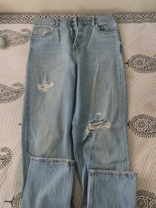 Ripped Light Wash Jeans