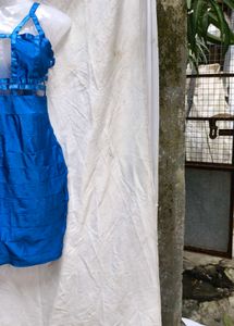 I. Blue Mini Bodycon Dress