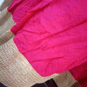 Pink &amp; Gold Tiered Skirt