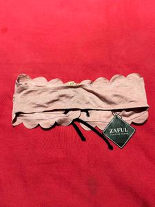 Pink Bandeau Bikini Top (M)