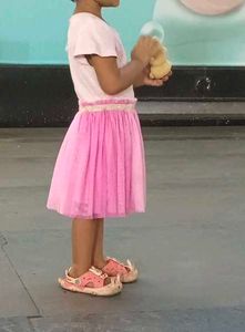Girl's Pink Butterfly Tulle Dress