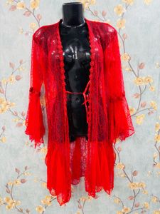 Red Sexy Three Piece Lingerie Set