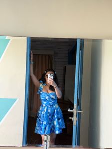 Blue Floral Sundress