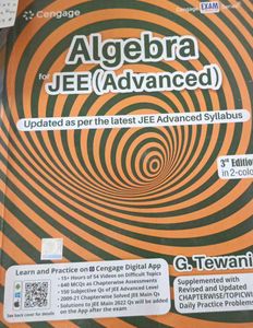 Algebra for Jee mains and Advanced by G. Tewani