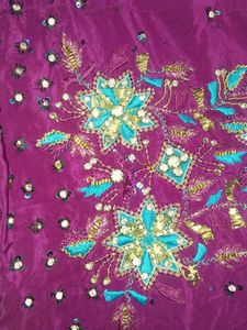 Purple Dress Material