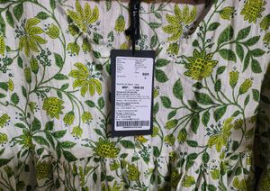 Floral Printed Empire Pure Cotton Kurta