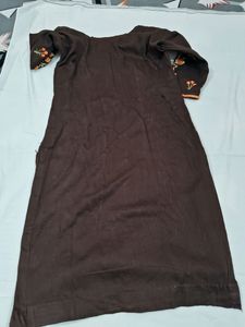 🌿🌿Good Condition Dark Brown Ptiyala Salwar Suit