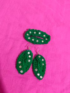 Earrings And Clip