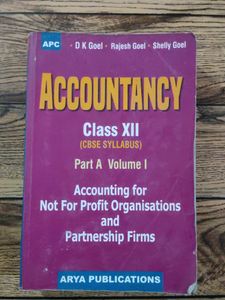 Accountancy Book For Class 12